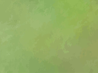 渋みのある緑色の水彩風テクスチャ背景イラスト