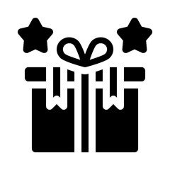 gift box glyph icon