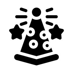 party hat glyph icon