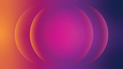 Abstract circle dark orange purple pink gradient desktop wallpaper vector. Gradient dark orange purple Digital technology background. Abstract circle shape orange pink gradient wallpaper background