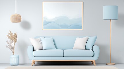 Stylish and cozy living room modern interior decor for a bright and comfortable space