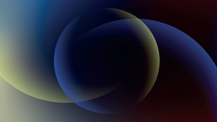 Abstract circle dark blue yellow gradient desktop wallpaper vector. Gradient dark blue yellow Digital technology background. Abstract circle shape blue yellow gradient desktop wallpaper background