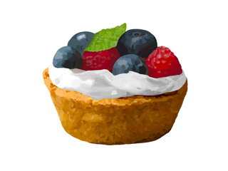 タルトケーキ（ブルーベリー&ラズベリー）