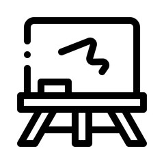 blackboard line icon