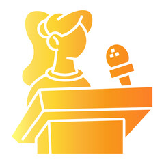 womens day Gradient icon