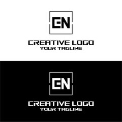 creative letter logo en design vector
