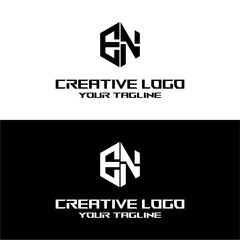 creative letter logo en design vector