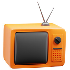 3D Television Illustration