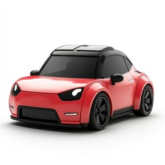 Sleek Red Sports Coupe: A Futuristic Car Design Concept.  High-performance vehicle, modern automotive innovation.  Explore the future of driving.