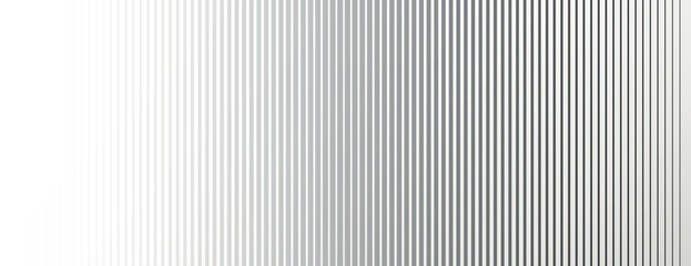 Obraz premium Monochrome background with vertical black and white stripes. The background features a gradient effect, blending black and white smoothly. Digital background vector. Gray background.