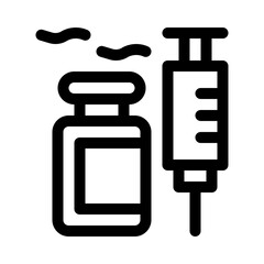 Vaccination line icon