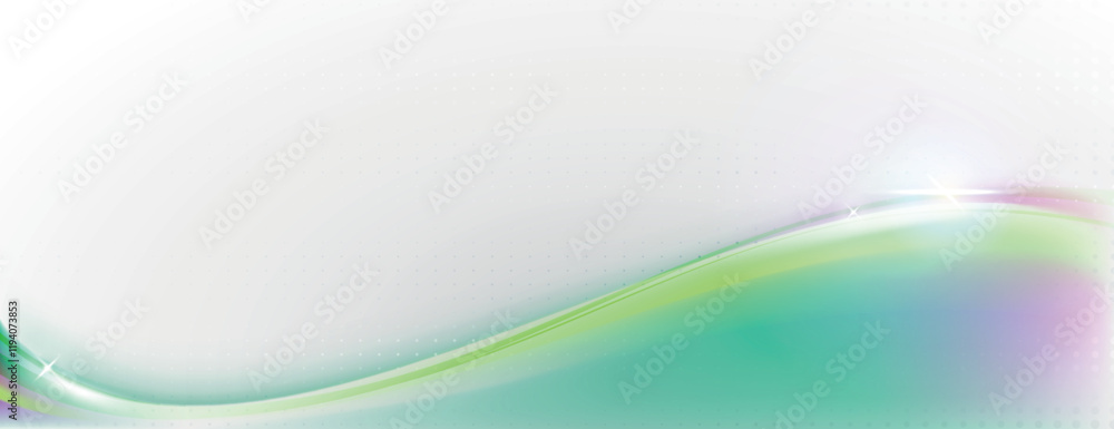 Poster abstract background with a smooth gradient. white and green colors blend with a soft, flowing textur