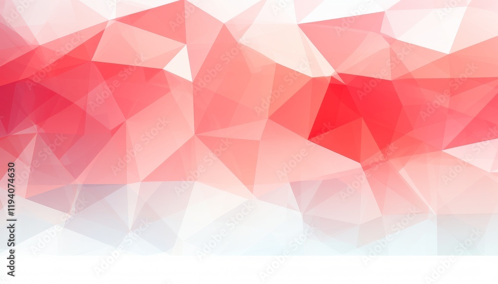 Aufkleber geometric pattern on white background primarily with light red tint in watercolor style.