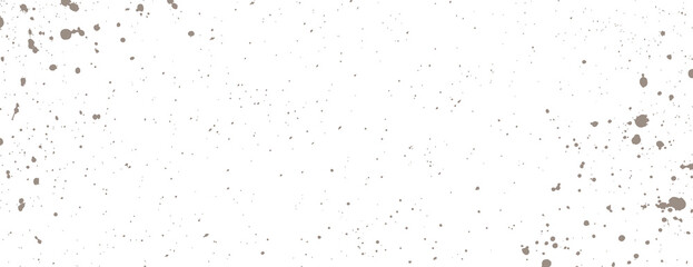 White background with gray splatter pattern. The background has a textured, artistic style with gray speckles throughout. Aesthetic background vector. White background.