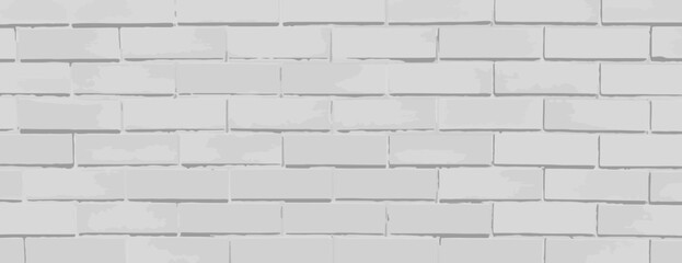 Naklejka premium Brick background with a grey background color. The background has a textured, teal brick pattern, perfect for a rustic style. Brick texture background vector wallpaper