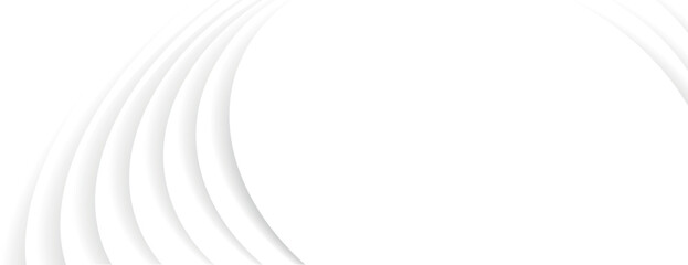 Minimalist white background with smooth, curved lines. The background is clean and modern. White background creates a sleek texture. Abstract minimal curved layered texture background vector