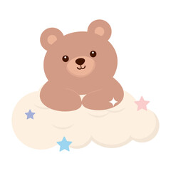 baby shower bear cartoon