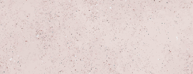 Speckled background with a light pink background, featuring a textured, terrazzo-style background with pink and black speckles. Minimal grainy speckled texture background vector