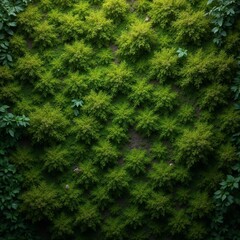 Fototapeta premium Top View Green Moss Forest Nature Texture Background