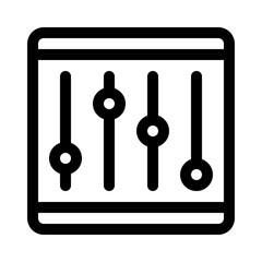 equalizer line icon