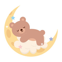 baby shower sleep bear