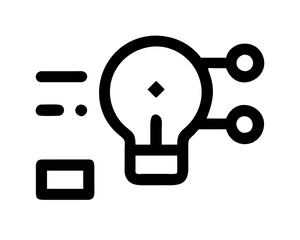 Innovation and Idea Sharing Network Icon
