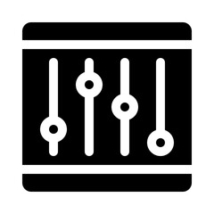 equalizer glyph icon