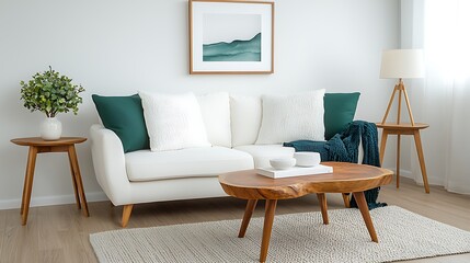 Cozy elegance stylish modern living room design for a comfortable home atmosphere