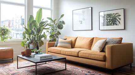 Cozy modern living room interior stylish design elements for comfort and aesthetic appeal