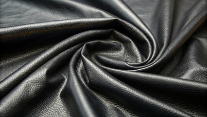 Obraz premium Black leather texture can be use as background.leather, black, pattern