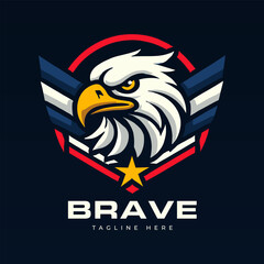 eagle logo badges emblem design