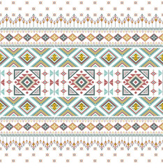 Elegance geometric native american seamless pattern
