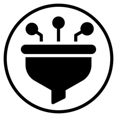 filter data glyph icon
