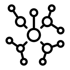 network structure line icon