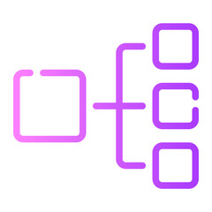 connection gradient icon