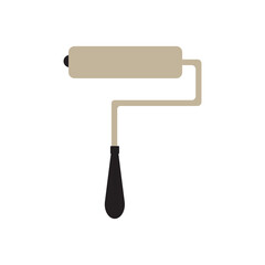paint  roller  icon illustration flat