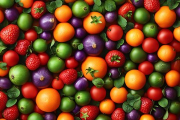 Fototapeta premium Wellness of diet program with healthy eating vegetable
