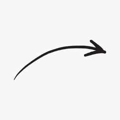 Arrow doodle clipart vector