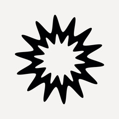 Starburst shape clip art vector design