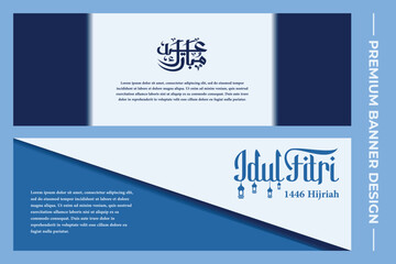 Obraz premium Arabic Islamic Banner Design Template