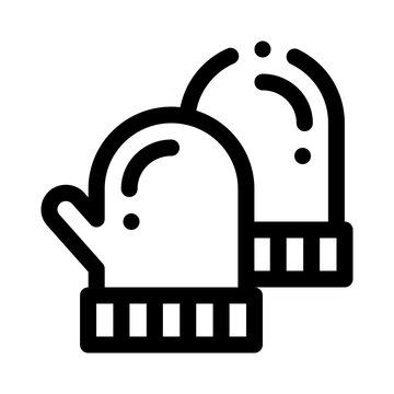 recommend clip art: mittens line icon