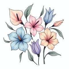 Fototapeta premium abstract floral background