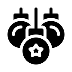 Christmas Ornament glyph icon