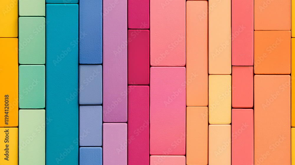 Wall mural a chart displaying vibrant industrial color codes arranged in a gradient on a metallic background