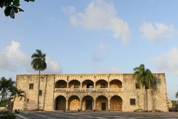 Obraz premium Columbus Alcazar, is the first fortified European palace built in the Americas. Located in the colonial area of Santo Domingo, Dominican Republic, it forms part of the Ciudad Colonial, a UNESCO World 