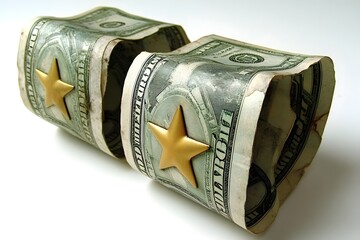 3d businessman hand holding dollar golden coin, cash flow or money transfer concept, business and financial, money, income, investing, operating, financing and profit, successful operation