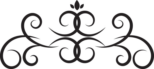 elegant border curl shape