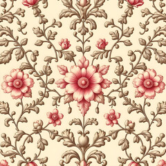 seamless pattern with flowers