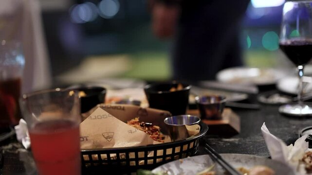 Dining at TopGolf in Bangkok