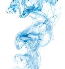 Abstract Blue Smoke Swirls - Background, Texture, Art, Design, Ethereal